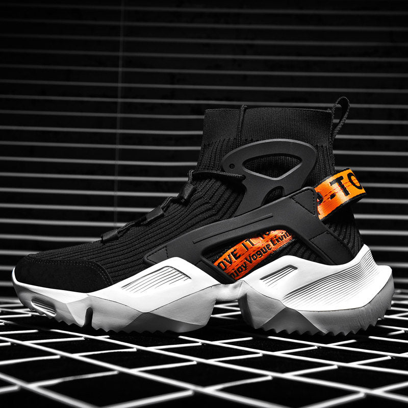 Zapatillas Casual Hombre Bota Alta con Suela Gruesa Estilo Urbano