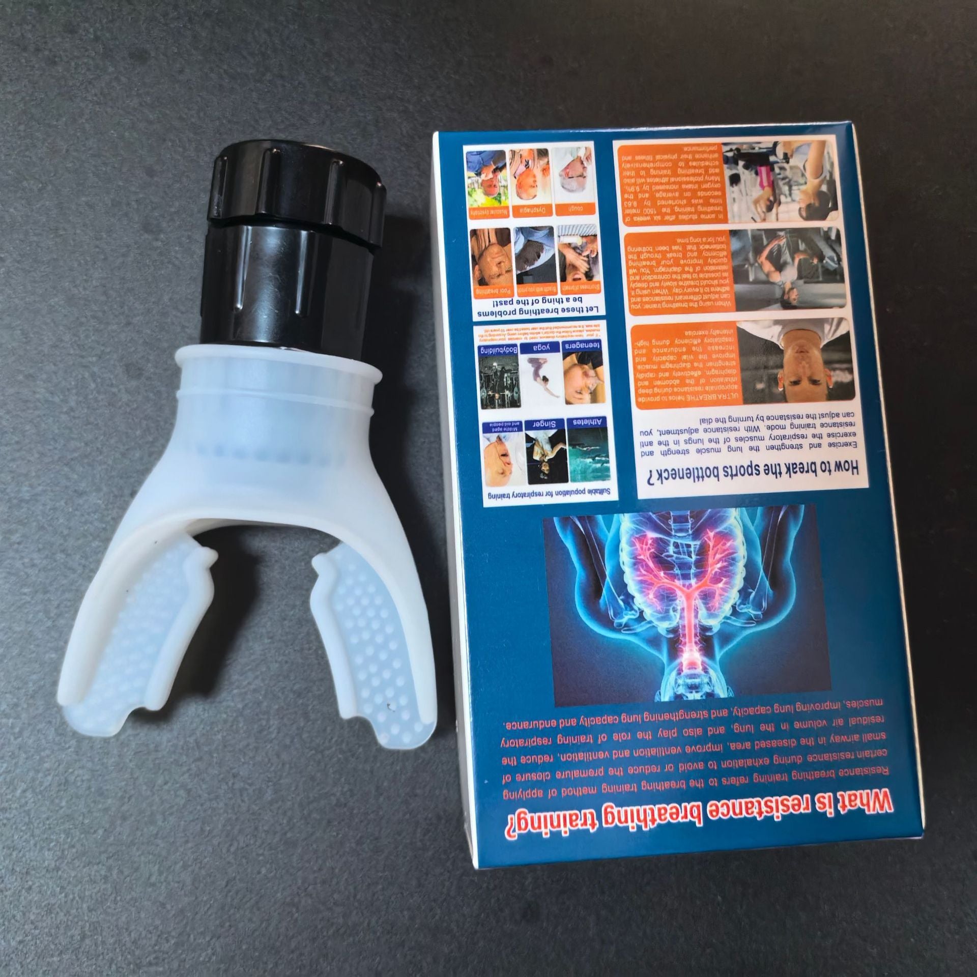 Entrenador Respiratorio Portatil para Mejorar la Capacidad Pulmonar