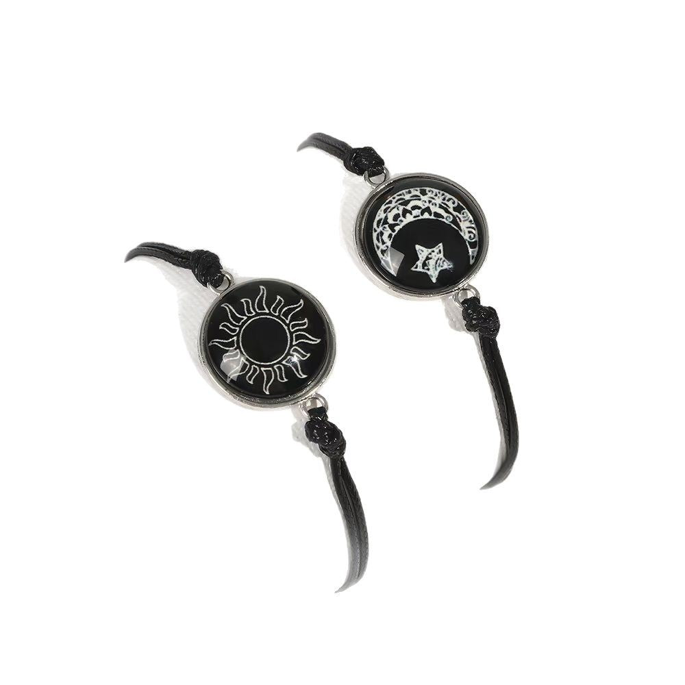 Pulseras de Pareja Yin Yang Luminosas que Brillan en la Oscuridad