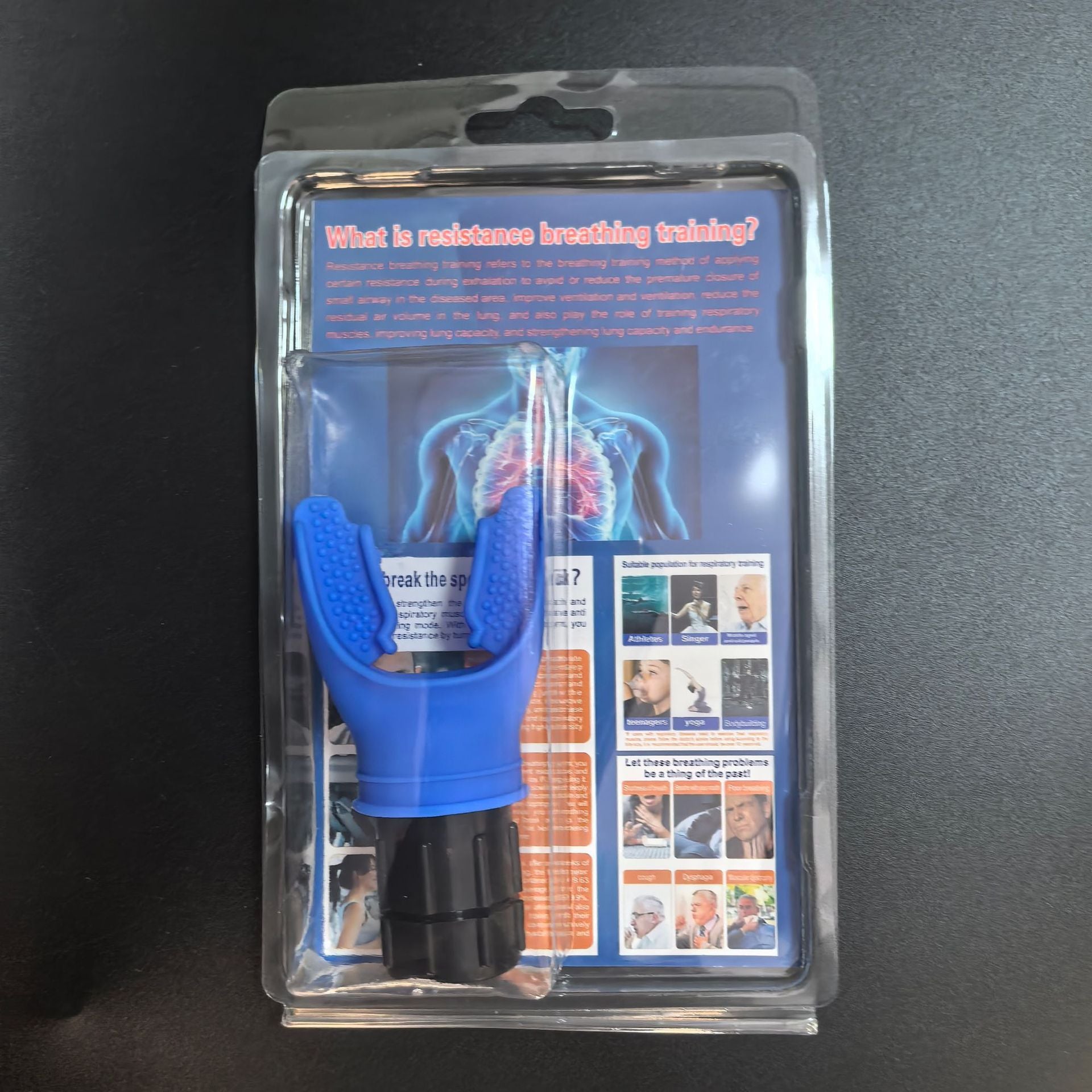 Entrenador Respiratorio Portatil para Mejorar la Capacidad Pulmonar