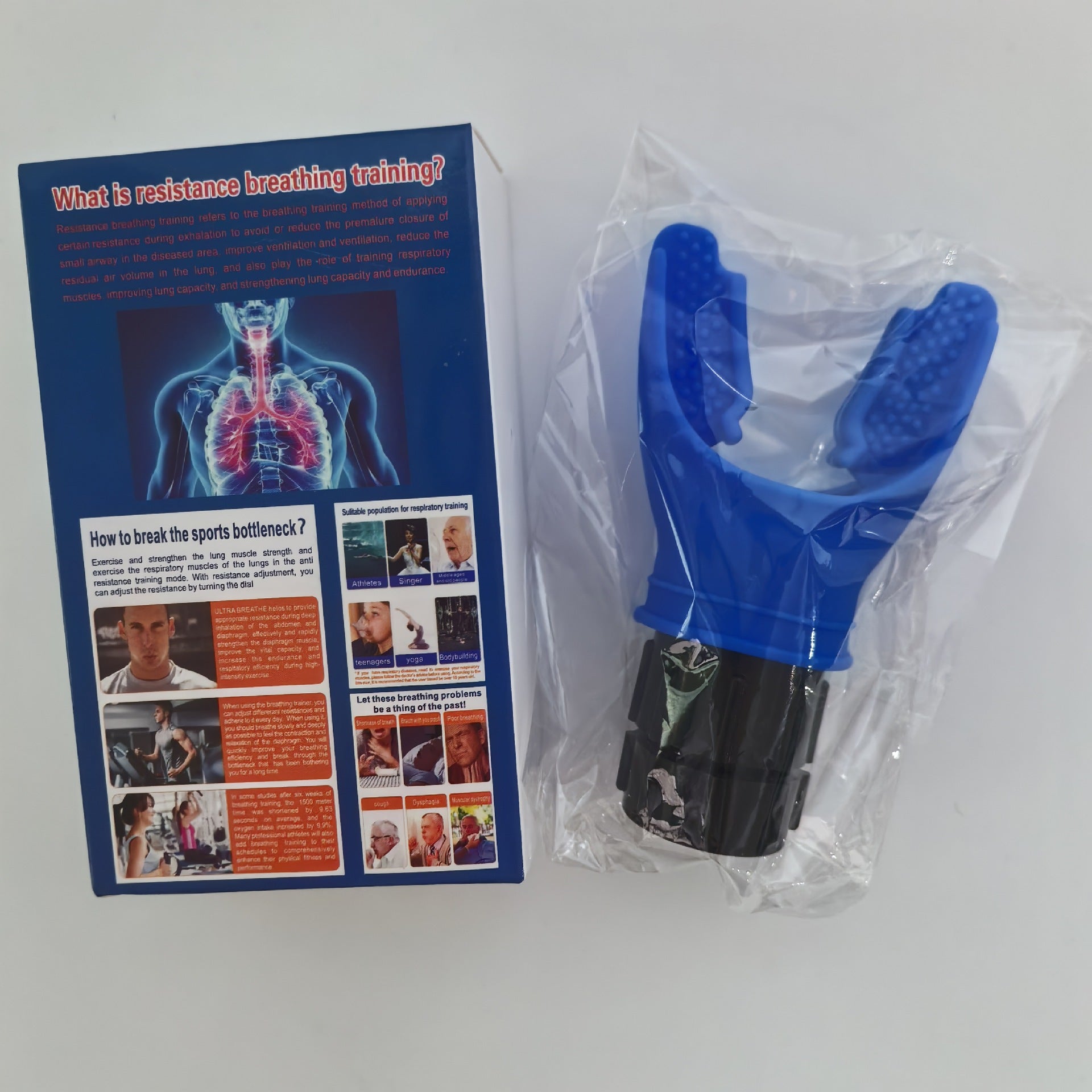 Entrenador Respiratorio Portatil para Mejorar la Capacidad Pulmonar