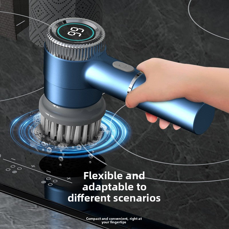 Cepillo Electrico de Limpieza Multisuperficie Inalambrico con Cabezales Intercambiables