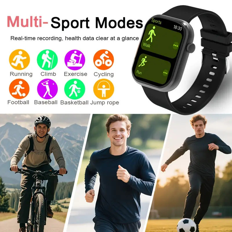 Reloj Inteligente Deportivo con Llamadas Bluetooth y Monitor de Salud