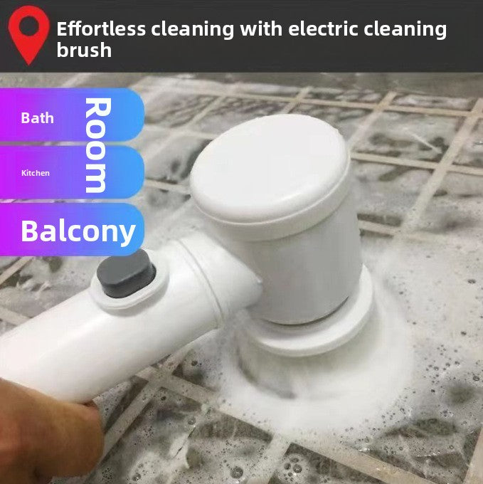 Cepillo Electrico Desengrasante para Ollas, Bano y Superficies del Hogar