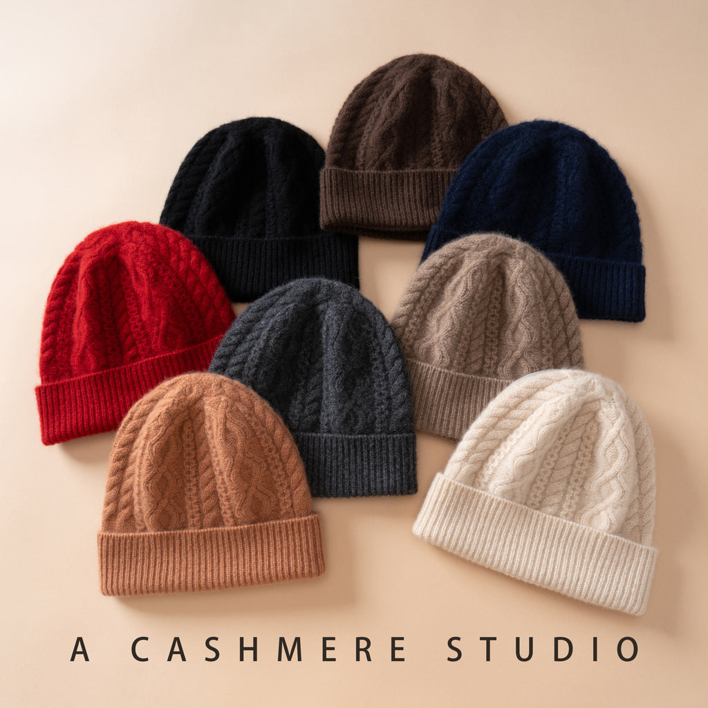 Gorro de Lana Grueso Unisex Suave y Calido para Invierno
