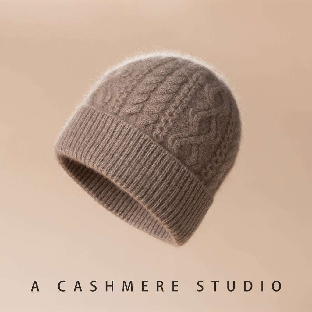 Gorro de Lana Grueso Unisex Suave y Calido para Invierno