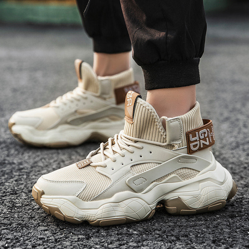 Zapatillas Casual Hombre Bota Alta con Suela Gruesa Estilo Urbano
