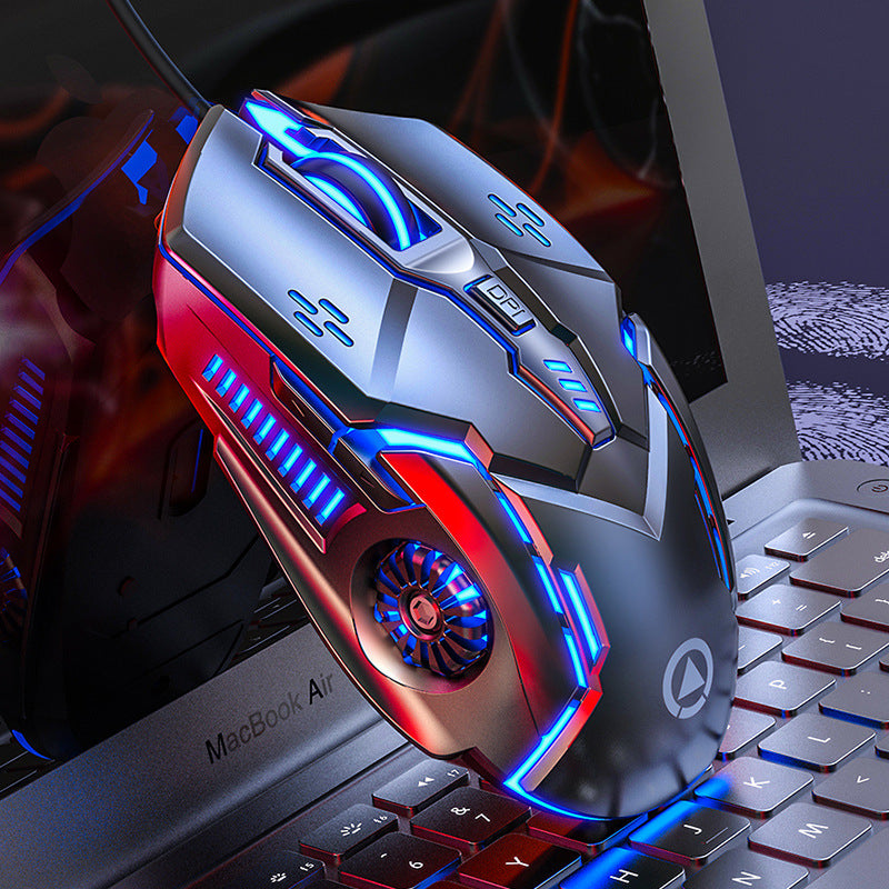 Raton Gaming RGB con Cable y Diseno Ergonomico para PC y Portatil