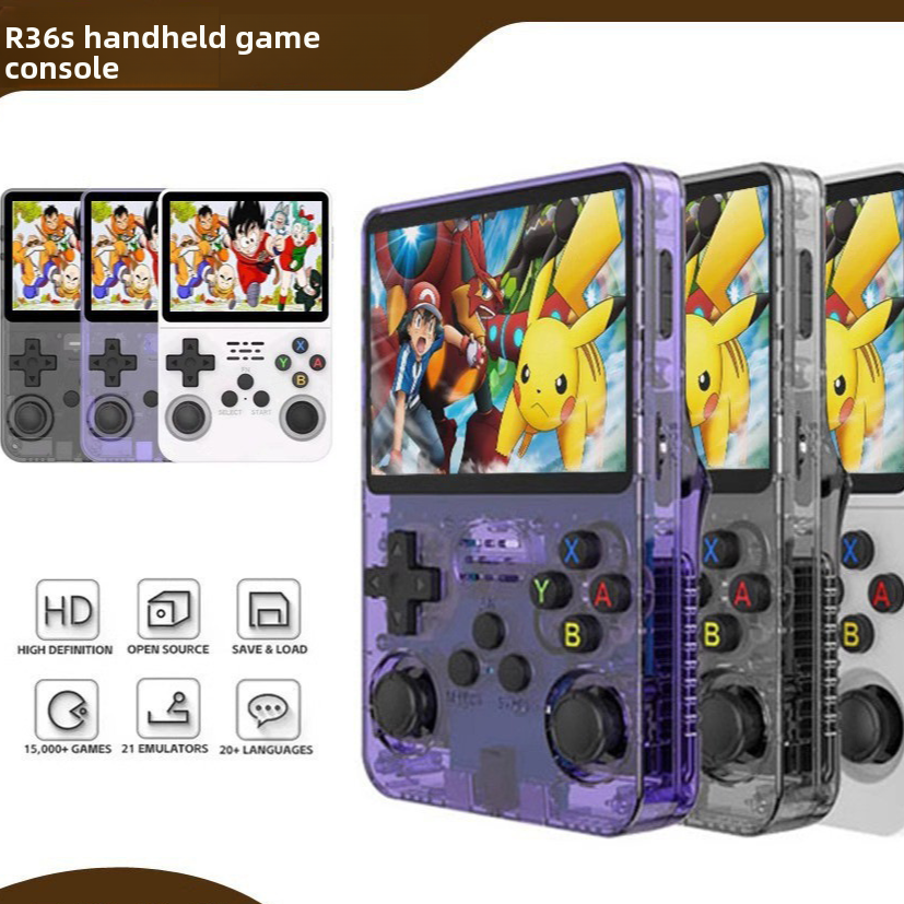 Consola de Juegos Portatil R36S con Pantalla HD y Miles de Juegos Retro