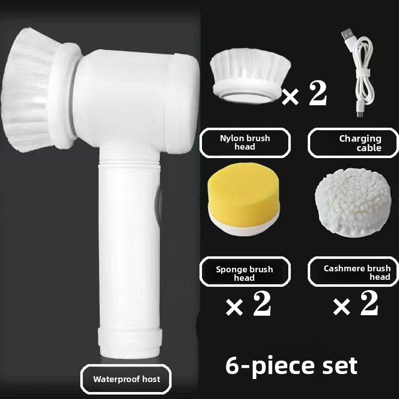 Cepillo Electrico Desengrasante para Ollas, Bano y Superficies del Hogar
