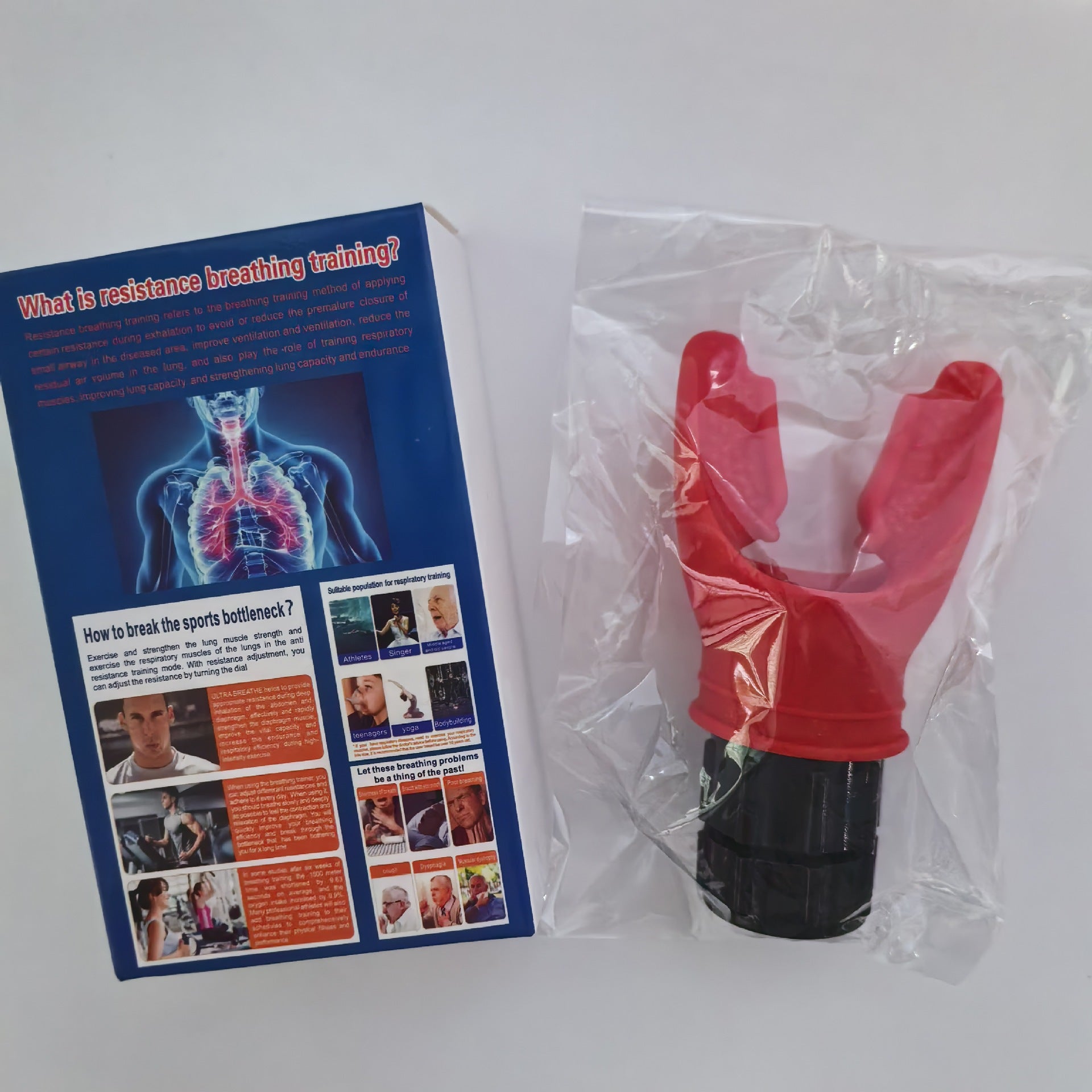 Entrenador Respiratorio Portatil para Mejorar la Capacidad Pulmonar