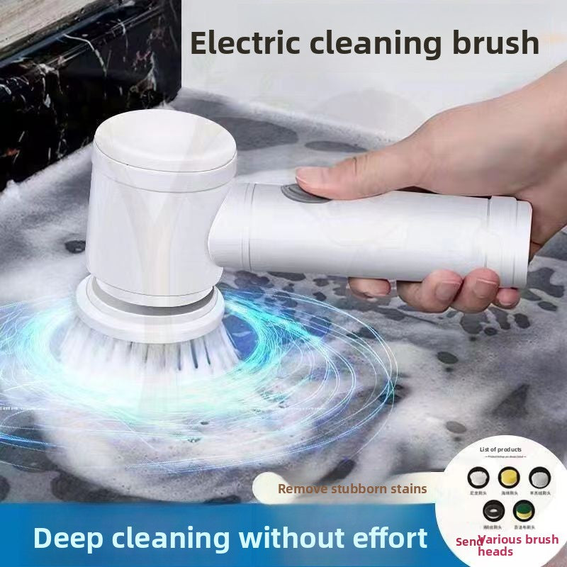 Cepillo Electrico Desengrasante para Ollas, Bano y Superficies del Hogar