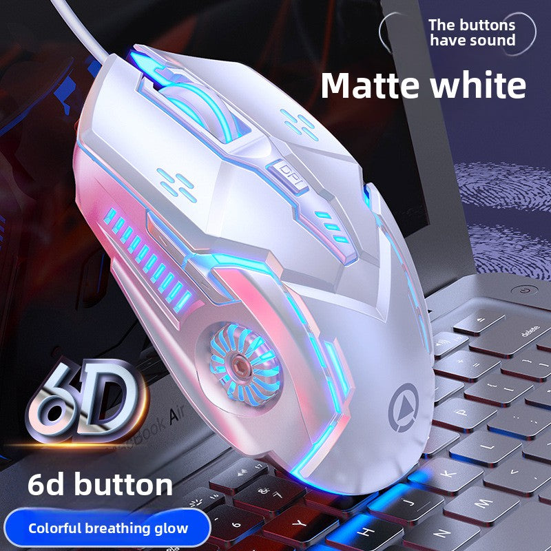 Raton Gaming RGB con Cable y Diseno Ergonomico para PC y Portatil