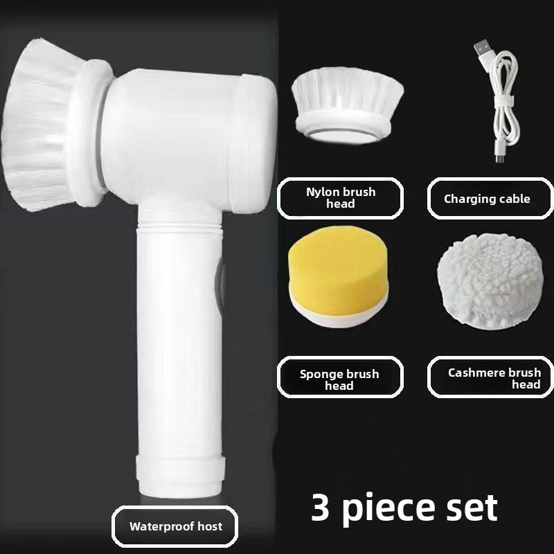 Cepillo Electrico Desengrasante para Ollas, Bano y Superficies del Hogar