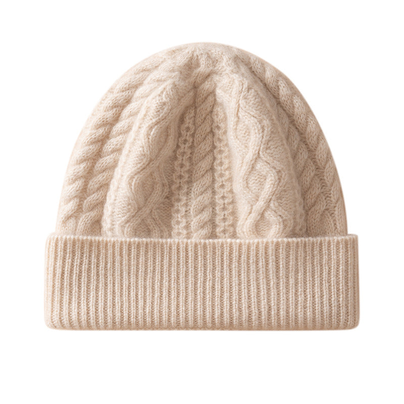 Gorro de Lana Grueso Unisex Suave y Calido para Invierno
