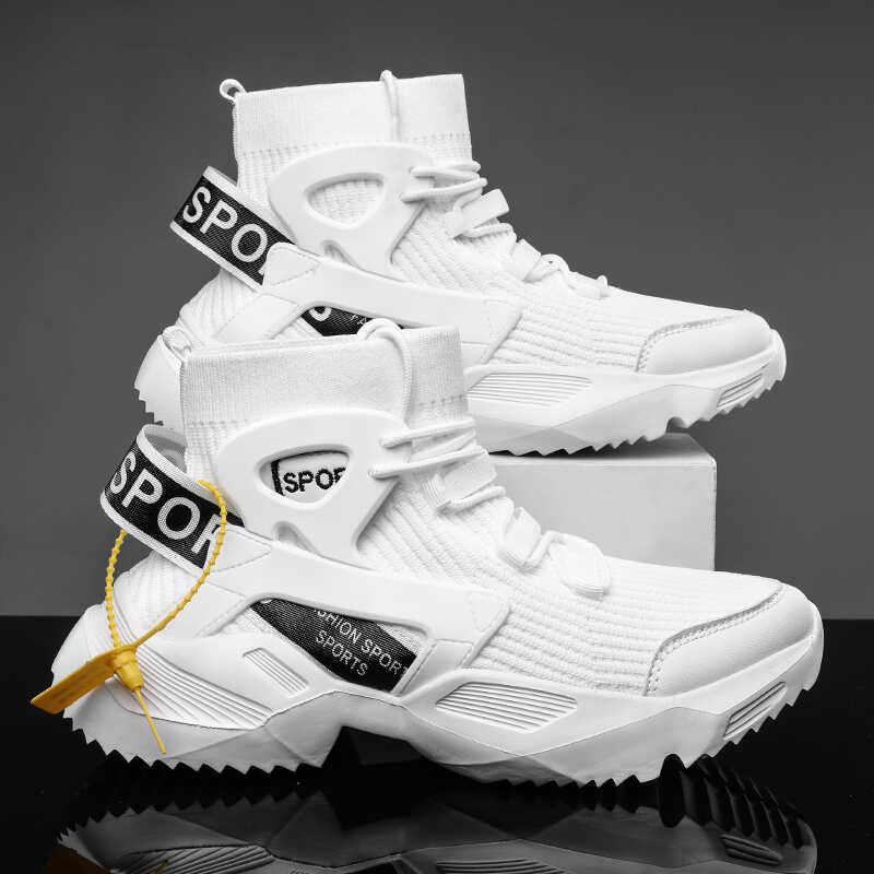 Zapatillas Casual Hombre Bota Alta con Suela Gruesa Estilo Urbano