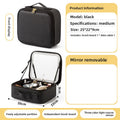 Neceser con Espejo LED Iluminado para Maquillaje y Viaje
